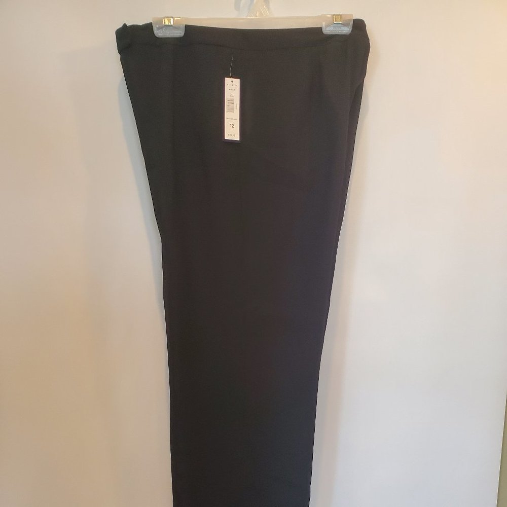 NWT Peter Nygard Black Career Pant Size 12